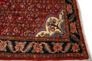 Vintage Floral Red 4X5 Gholtogh Persian Rug