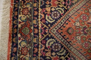 Semi Antique Orange-red Floral 3X5 Bidjar Persian Rug