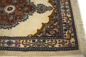 Vintage Cream 2X3 Mood Tabriz Persian Rug