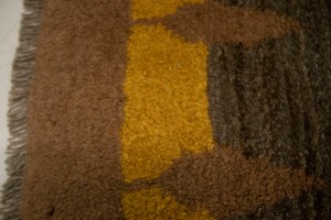 Multicolored Stripes Tribal 1'3X1'6 Gabbeh Persian Rug