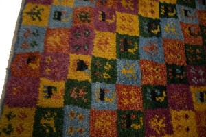 Multicolored Tribal Checker 3X4 Gabbeh Persian Rug