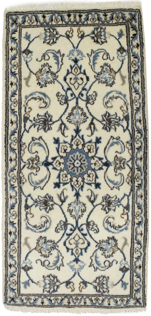 Cream Floral Classic 2'2X4'6 Nain Persian Rug