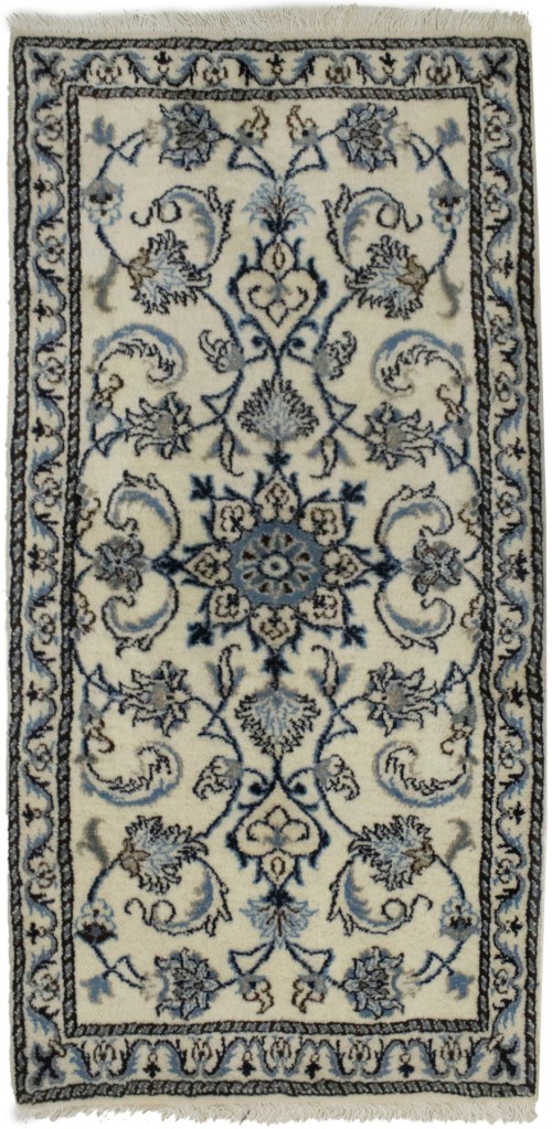 Cream Floral Classic 2'3X4'6 Nain Persian Rug