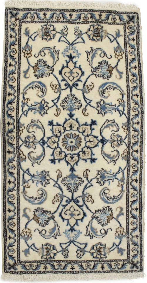 Cream Floral Classic 2'4X4'6 Nain Persian Rug