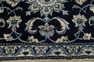 Navy Blue Floral Classic 2'3X4'6 Nain Persian Rug