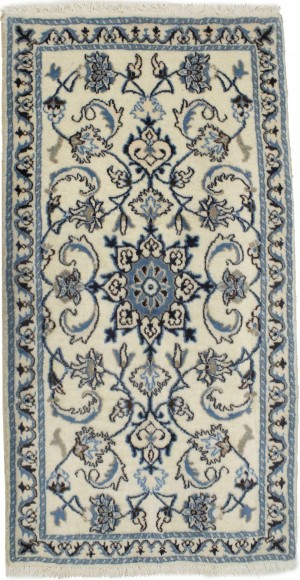 Cream Classic Floral 2'4X4'6 Nain Persian Rug