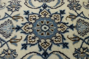 Cream Classic Floral 2'2X4'7 Nain Persian Rug
