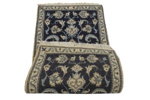 Navy Blue Floral Classic 2'3X4'7 Nain Persian Rug