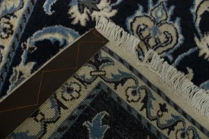 Navy Blue Floral Classic 2'3X4'8 Nain Persian Rug
