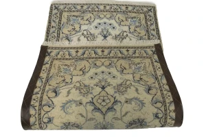 Cream Classic Floral 2'4X4'5 Nain Persian Rug
