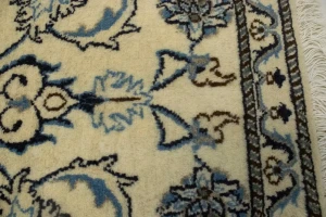 Cream Classic Floral 2'2X4'9 Nain Persian Rug