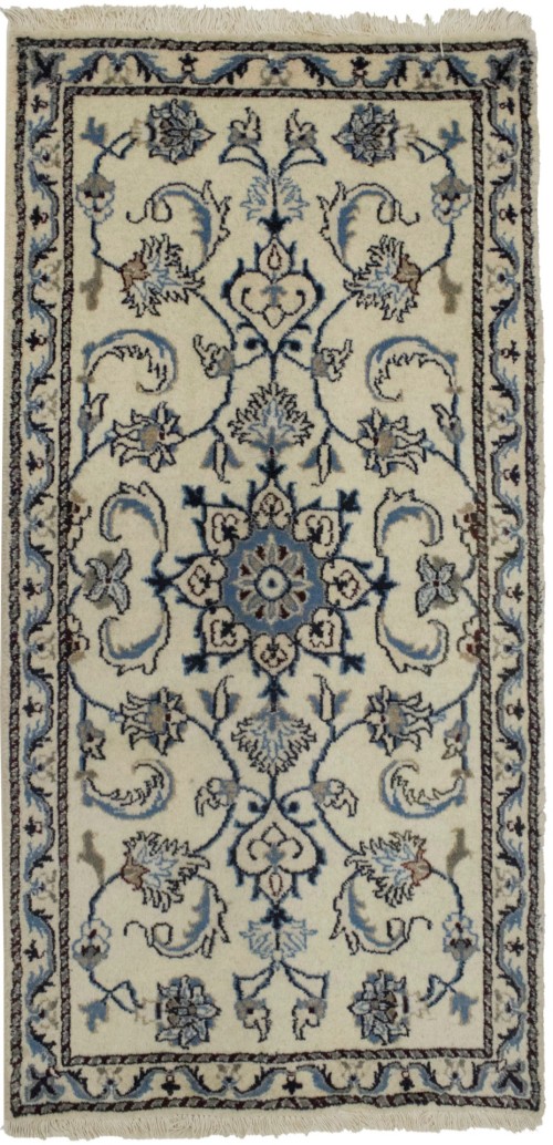 Cream Floral Classic 2'3X4'7 Nain Persian Rug