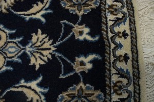 Navy Blue Floral Classic 2'4X4'5 Nain Persian Rug