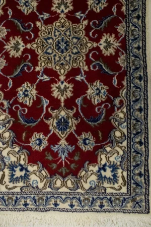 Red Floral Classic 2'2X4'2 Nain Persian Rug