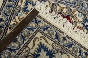 Red Floral Classic 2'2X4'2 Nain Persian Rug