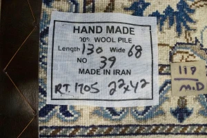 Red Floral Classic 2'2X4'2 Nain Persian Rug