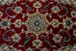 Red Floral Classic 2'2X4'2 Nain Persian Rug
