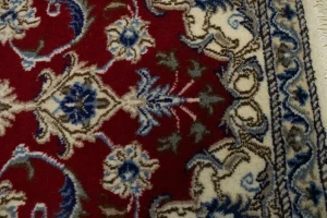 Red Floral Classic 2'2X4'2 Nain Persian Rug