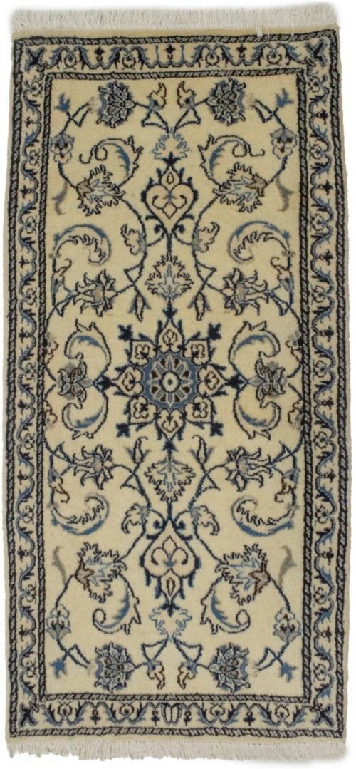 Cream Floral Classic 2'2X4'8 Nain Persian Rug