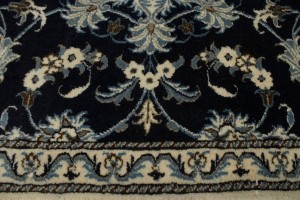 Navy Blue Floral Classic 3X4'7 Nain Persian Rug
