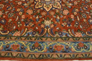 Orange Floral 3X4 Bidjar Halvaei Persian Rug