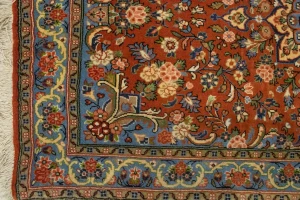Orange Floral 3X4 Bidjar Halvaei Persian Rug