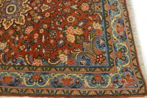 Orange Floral 3X4 Bidjar Halvaei Persian Rug