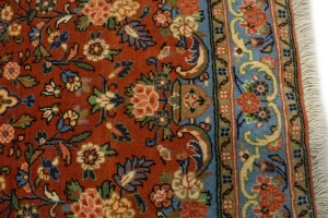 Orange Floral 3X4 Bidjar Halvaei Persian Rug