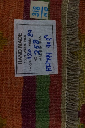Multicolored Tribal 3X4 Kilim Persian Rug