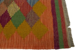 Multicolored Tribal 3X4 Kilim Persian Rug