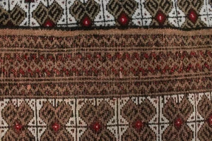 Vintage Tribal Cream 2X4'5 Turkoman Persian Rug