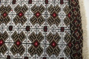 Vintage Tribal Cream 2X4'5 Turkoman Persian Rug