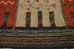 Khaki Tribal 4X6 Sumak Herati Persian Rug