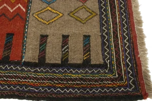 Khaki Tribal 4X6 Sumak Herati Persian Rug
