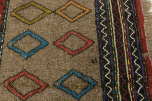 Khaki Tribal 4X6 Sumak Herati Persian Rug