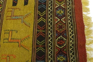 Beige Tribal 3X6 Sumak Herati Persian Rug