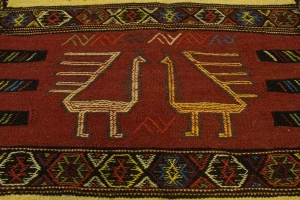 Beige Tribal 3X6 Sumak Herati Persian Rug