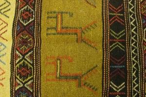 Beige Tribal 3X6 Sumak Herati Persian Rug