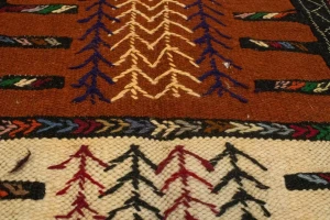 Cream Beige Tribal 3X5 Sumak Herati Persian Rug