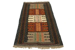 Cream Beige Tribal 3X5 Sumak Herati Persian Rug