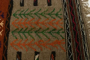 Cream Beige Tribal 3X5 Sumak Herati Persian Rug
