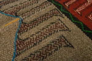 Khaki Tribal 4X6 Sumak Herati Persian Rug