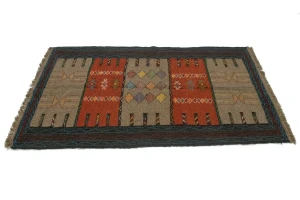Khaki Tribal 3X6 Sumak Herati Persian Rug
