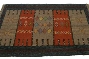 Khaki Tribal 3X6 Sumak Herati Persian Rug