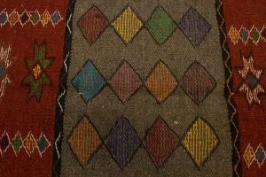 Khaki Tribal 3X6 Sumak Herati Persian Rug