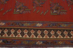 Orange Tribal 4'5X7 Sumak Persian Rug
