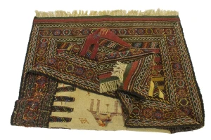 Golden Beige Tribal 3X6 Sumak Herati Persian Rug