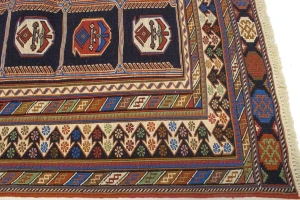 Plum Tribal 4'4X7'5 Sumak Persian Oriental Rug