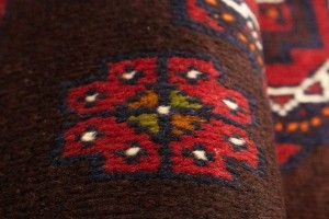 Vintage Burgundy Tribal 3'5X7 Balouch Persian Rug