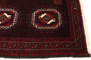 Vintage Burgundy Tribal 3'5X7 Balouch Persian Rug